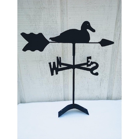 The Lazy Scroll Duck Roof Mount Weathervane duckroof